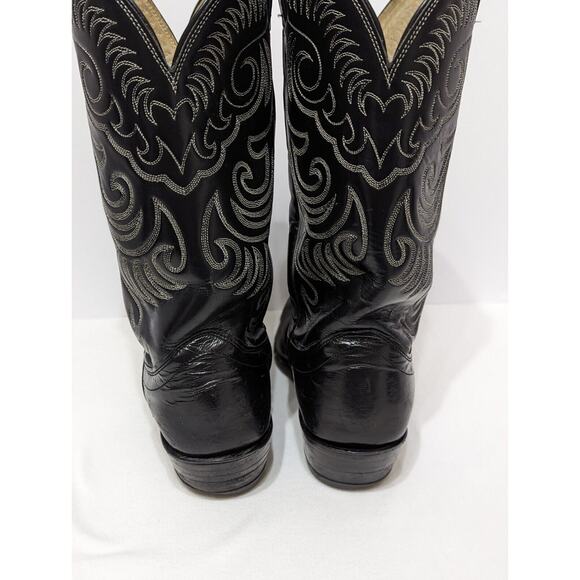 Olathe Vtge Western Boots 10B.Made Olathe Kansas USA Cats Paw Heel Can Be Unisex - Picture 12 of 16